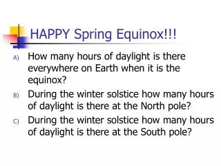 HAPPY Spring Equinox!!!