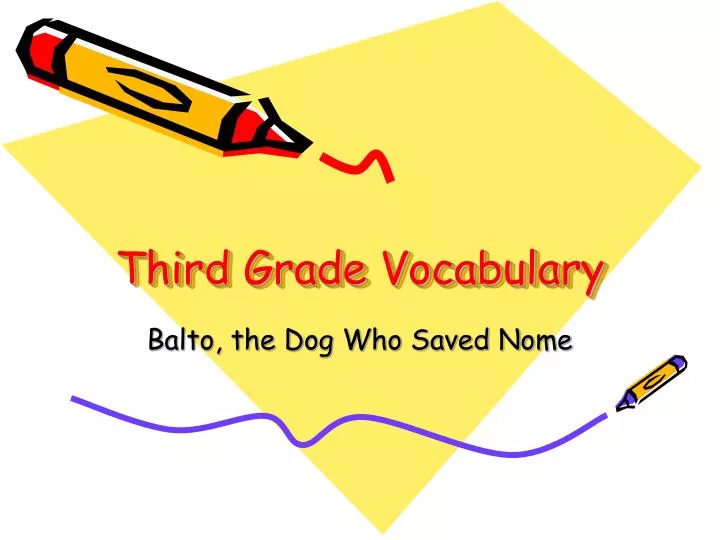 third grade vocabulary