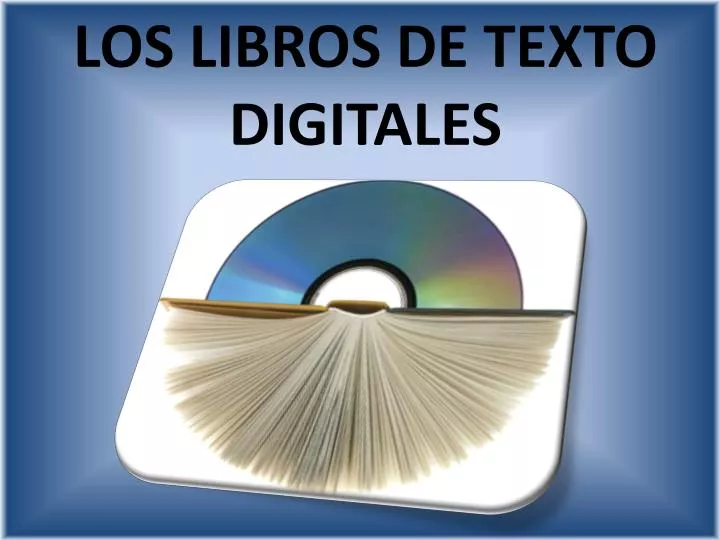 los libros de texto digitales