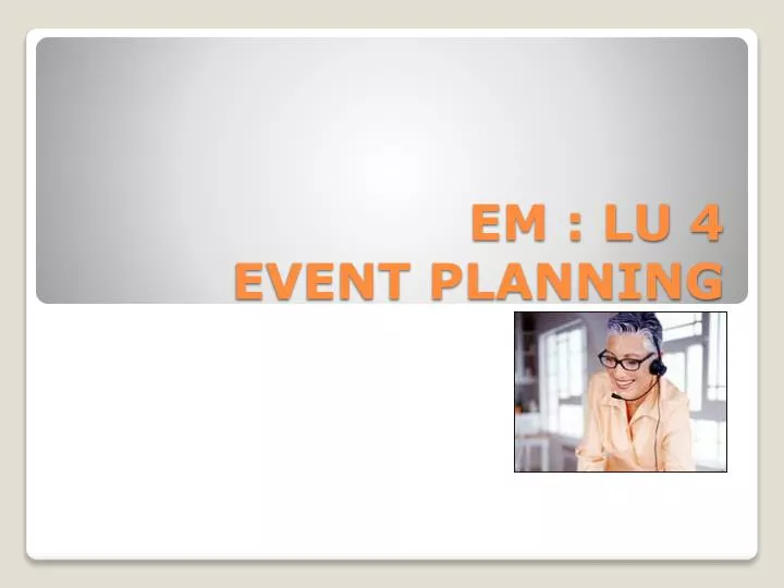 em lu 4 event planning