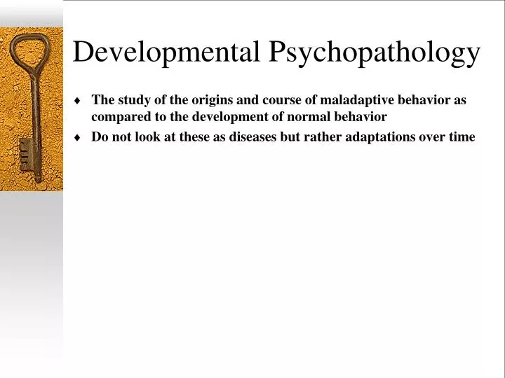 developmental psychopathology