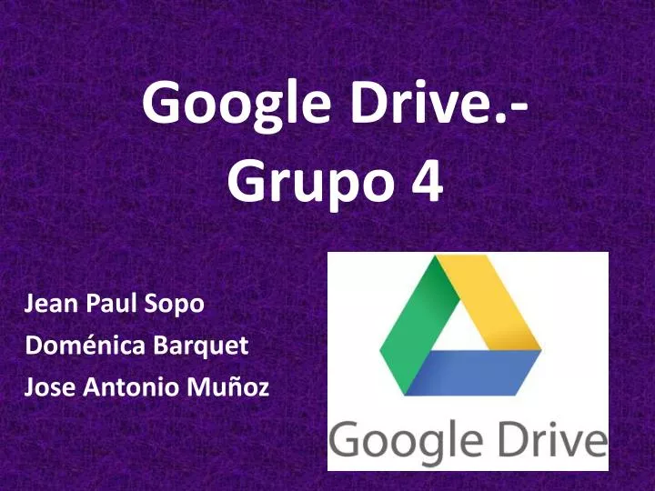 google drive grupo 4