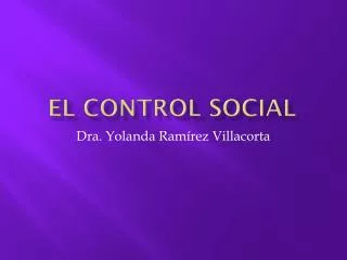 el control social