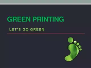 Green Printing