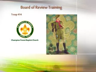 Board of Review Training Troop 414