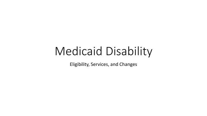 medicaid disability