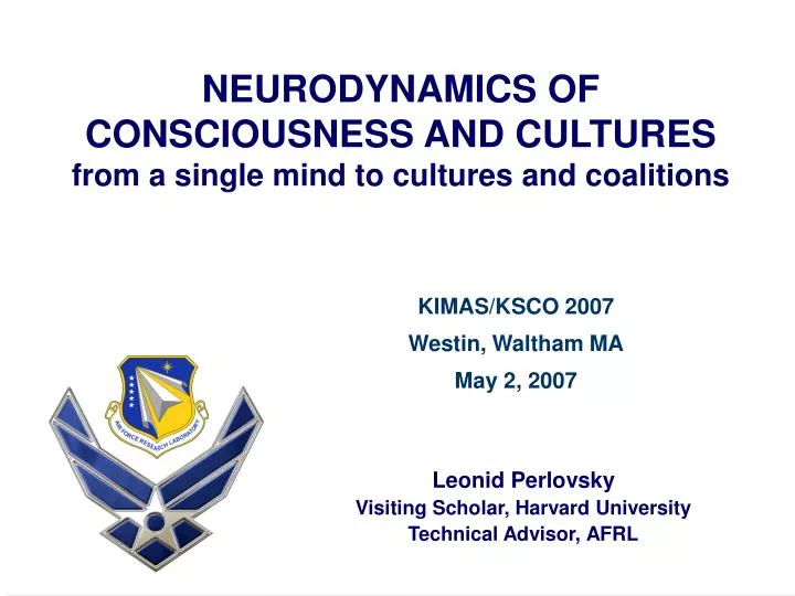 neurodynamics of consciousness and cultures from a single mind to cultures and coalitions