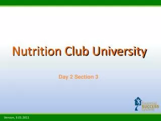 nutrition club university