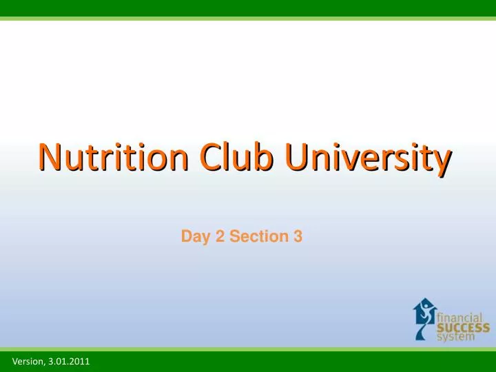 nutrition club university