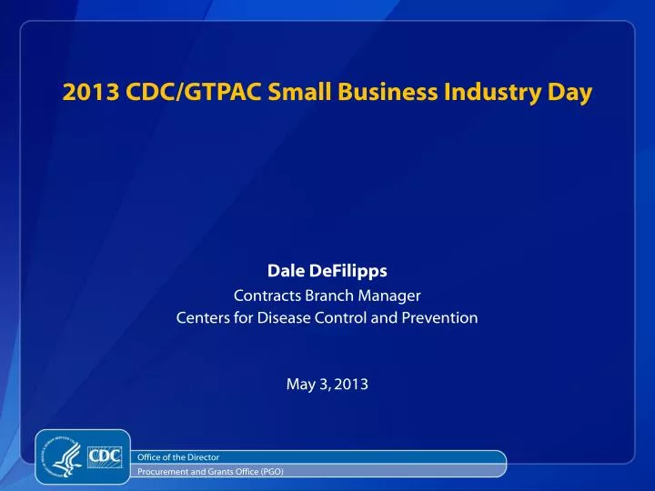 2013 cdc gtpac small business industry day