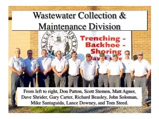 Wastewater Collection &amp; Maintenance Division