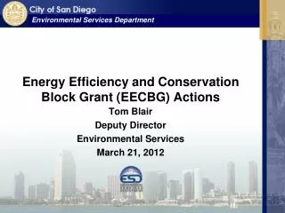 Energy Efficiency and Conservation Block Grant (EECBG) Actions