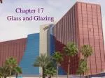 Chapter 17 Glass and Glazing - slide 1