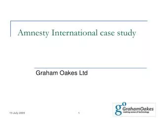 Amnesty International case study