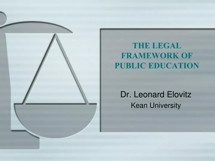 the legal framework of public education