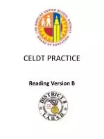 CELDT PRACTICE - slide 1