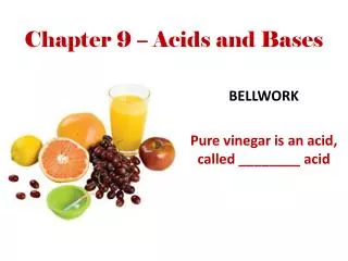 chapter 9 acids and bases