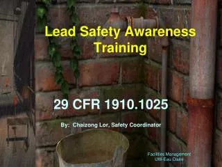 Lead Safety Awareness Training
