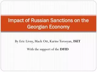 Impact of Russian Sanctions on the Georgian Economy