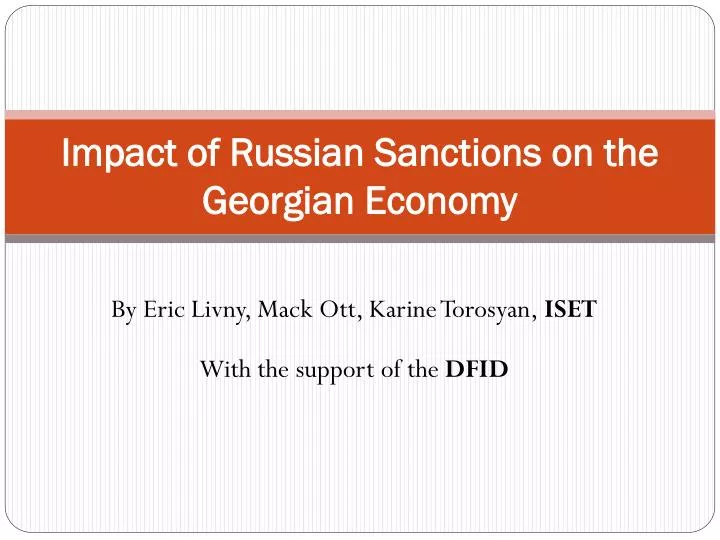impact of russian sanctions on the georgian economy