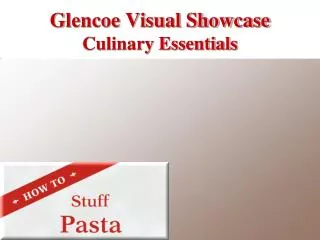 Glencoe Visual Showcase Culinary Essentials