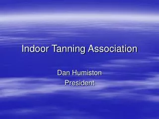 Indoor Tanning Association