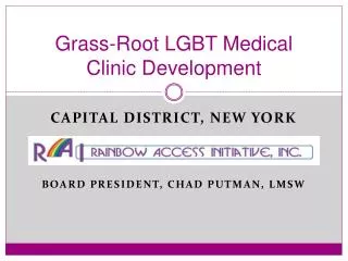 Grass-Root LGBT Medical Clinic Development