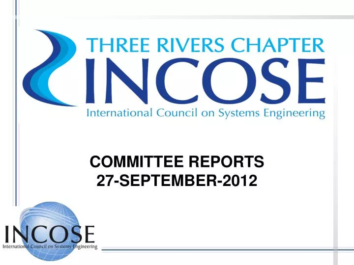 committee reports 27 september 2012