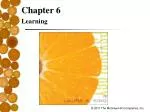 Chapter 6 Learning - slide 1