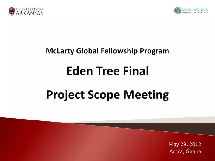 mclarty global fellowship program eden tree final project scope meeting