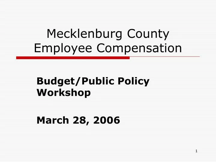 mecklenburg county employee compensation