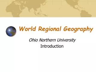 World Regional Geography