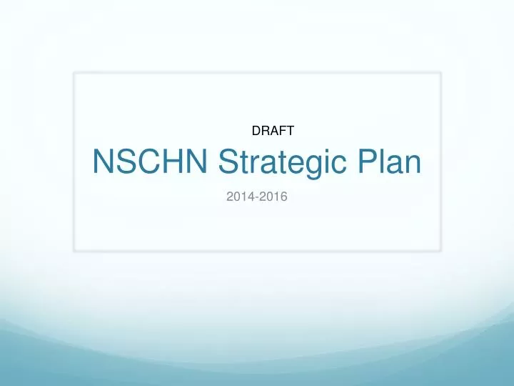 nschn strategic plan