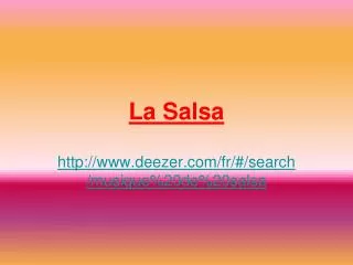 la salsa
