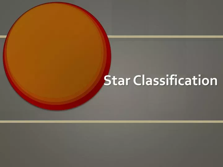 star classification