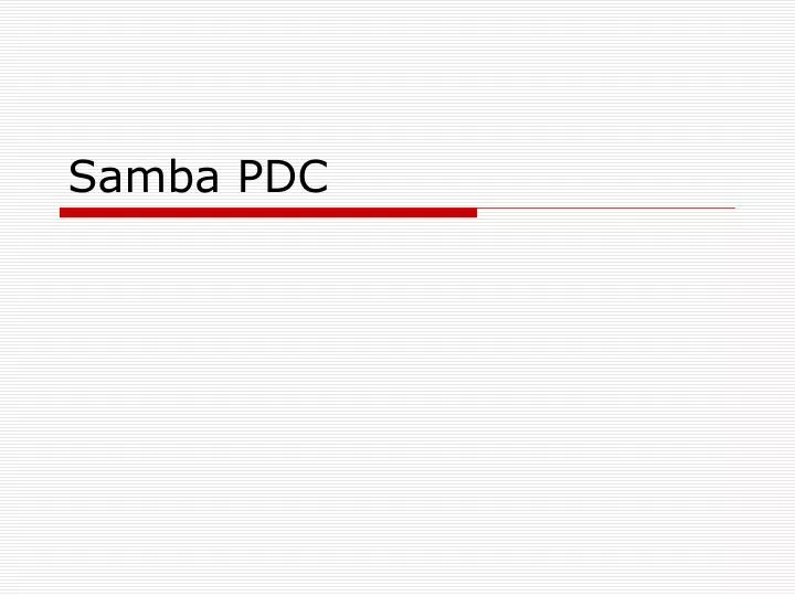 samba pdc