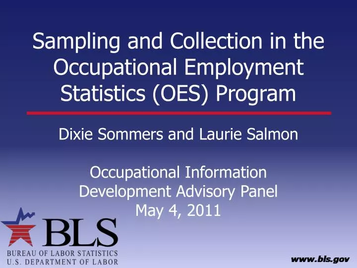 sampling and collection in the occupational employment statistics oes program