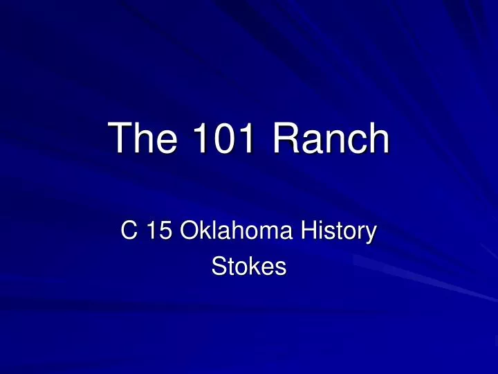 the 101 ranch