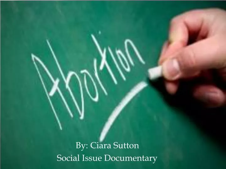 by ciara sutton social issue documentary