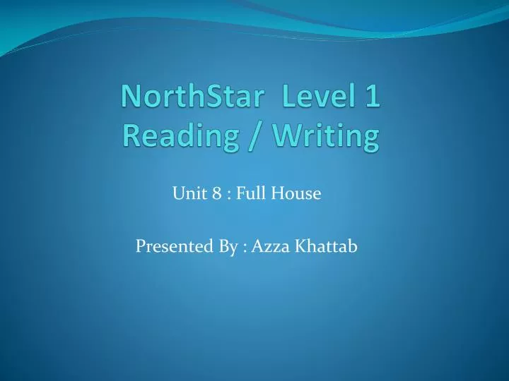 northstar level 1 reading writing