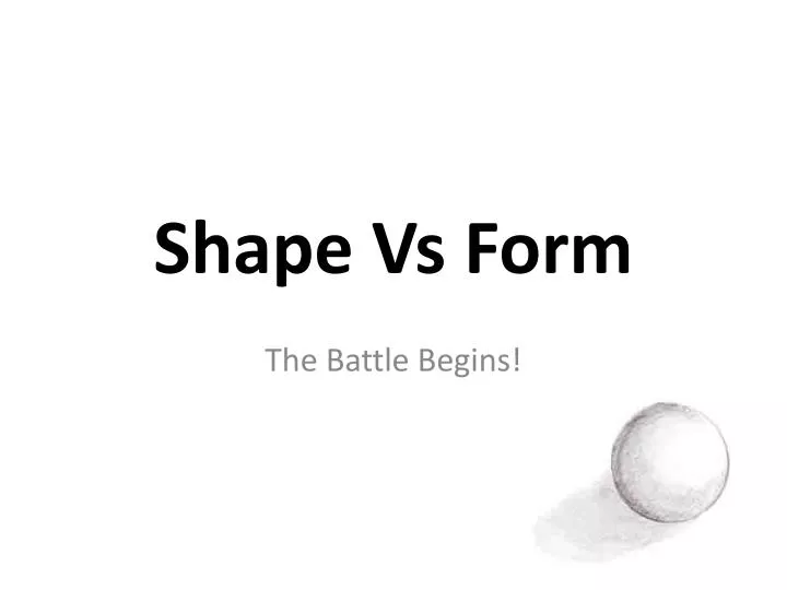 shape vs form