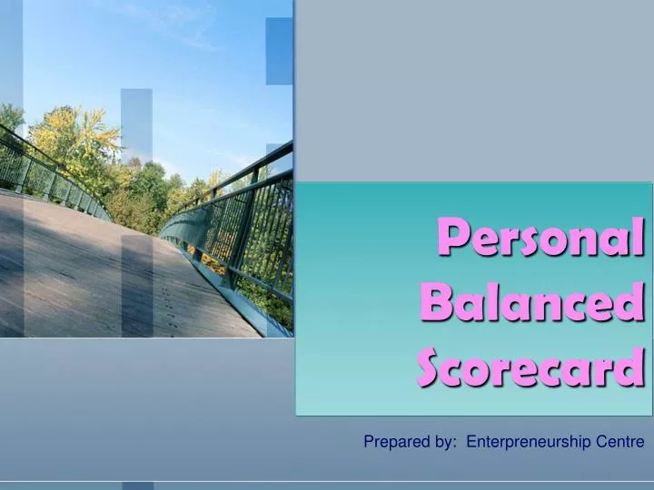 personal balanced scorecard