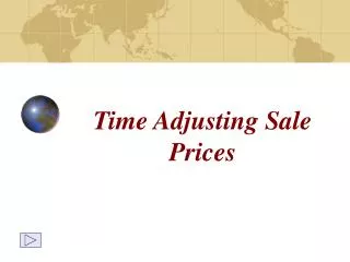 Time Adjusting Sale Prices