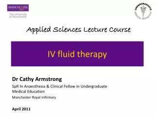 IV fluid therapy