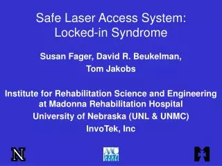 Safe Laser Access System: Locked-in Syndrome