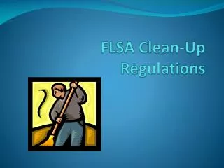 FLSA Clean-Up Regulations