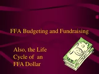 FFA Budgeting and Fundraising
