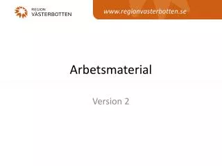 Arbetsmaterial