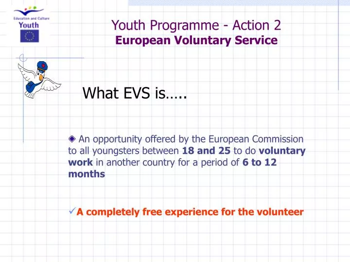 youth programme action 2 european voluntary service