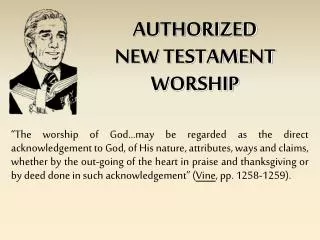 AUTHORIZED NEW TESTAMENT WORSHIP